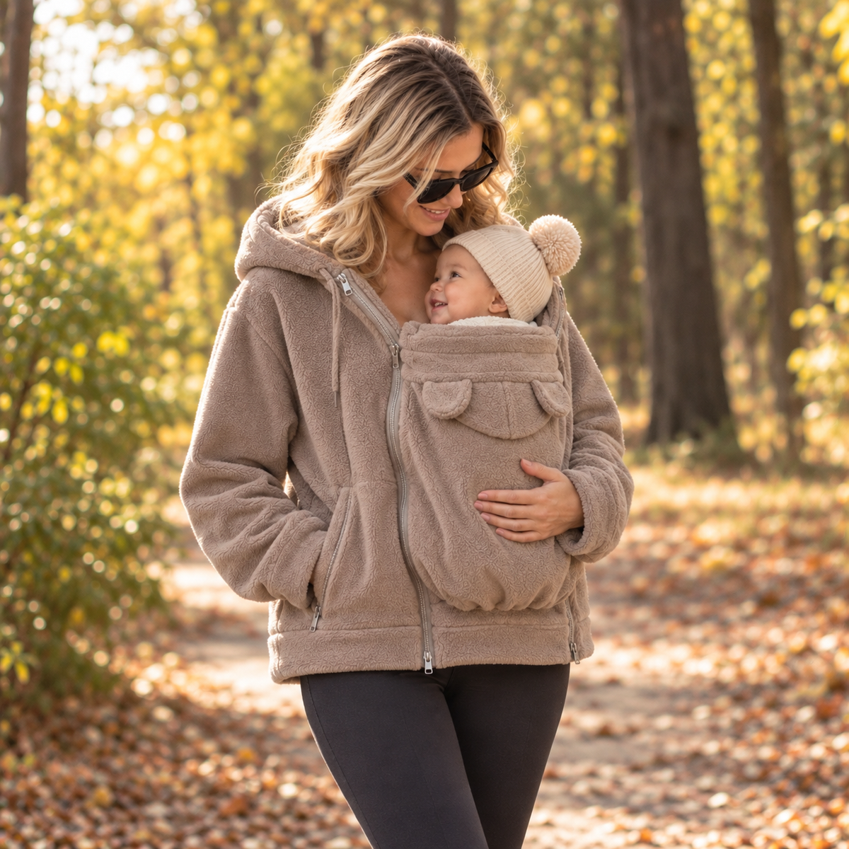 De Mamalein Cocon - Draagjas 2 in 1 in fleece