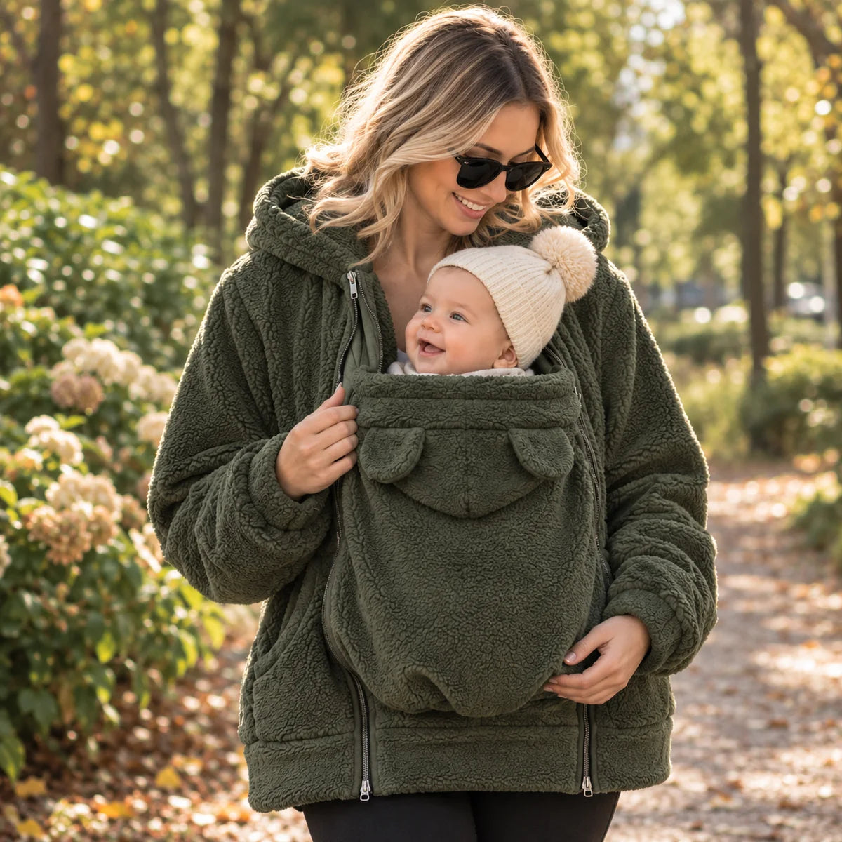 De Mamalein Cocon - Draagjas 2 in 1 in fleece