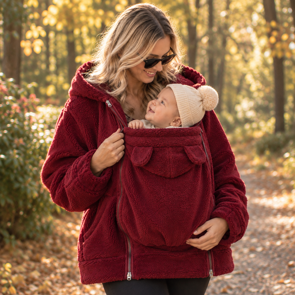 Der Belluvia Kokon – 2-in-1 Tragepulli aus Fleece