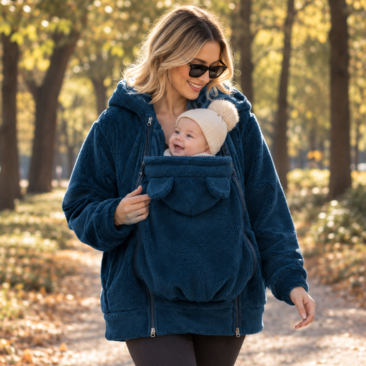 Der Belluvia Kokon – 2-in-1 Tragepulli aus Fleece