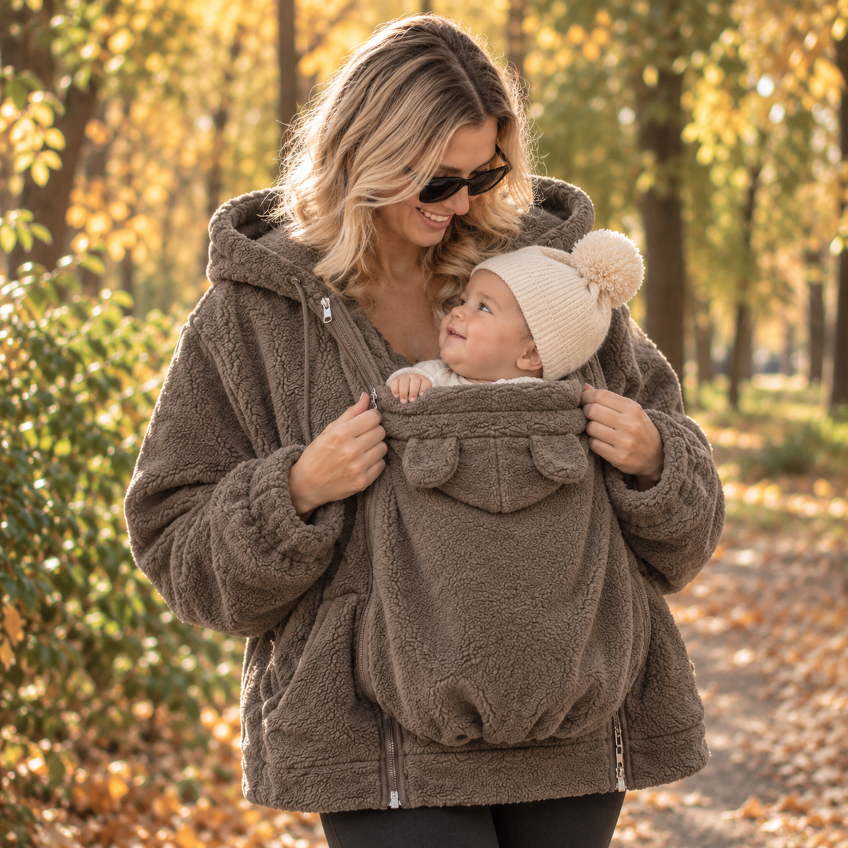 Der Belluvia Kokon – 2-in-1 Tragepulli aus Fleece
