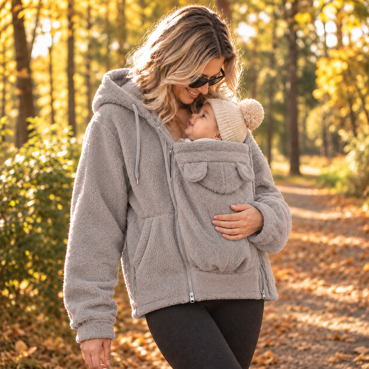 De Mamalein Cocon - Draagjas 2 in 1 in fleece