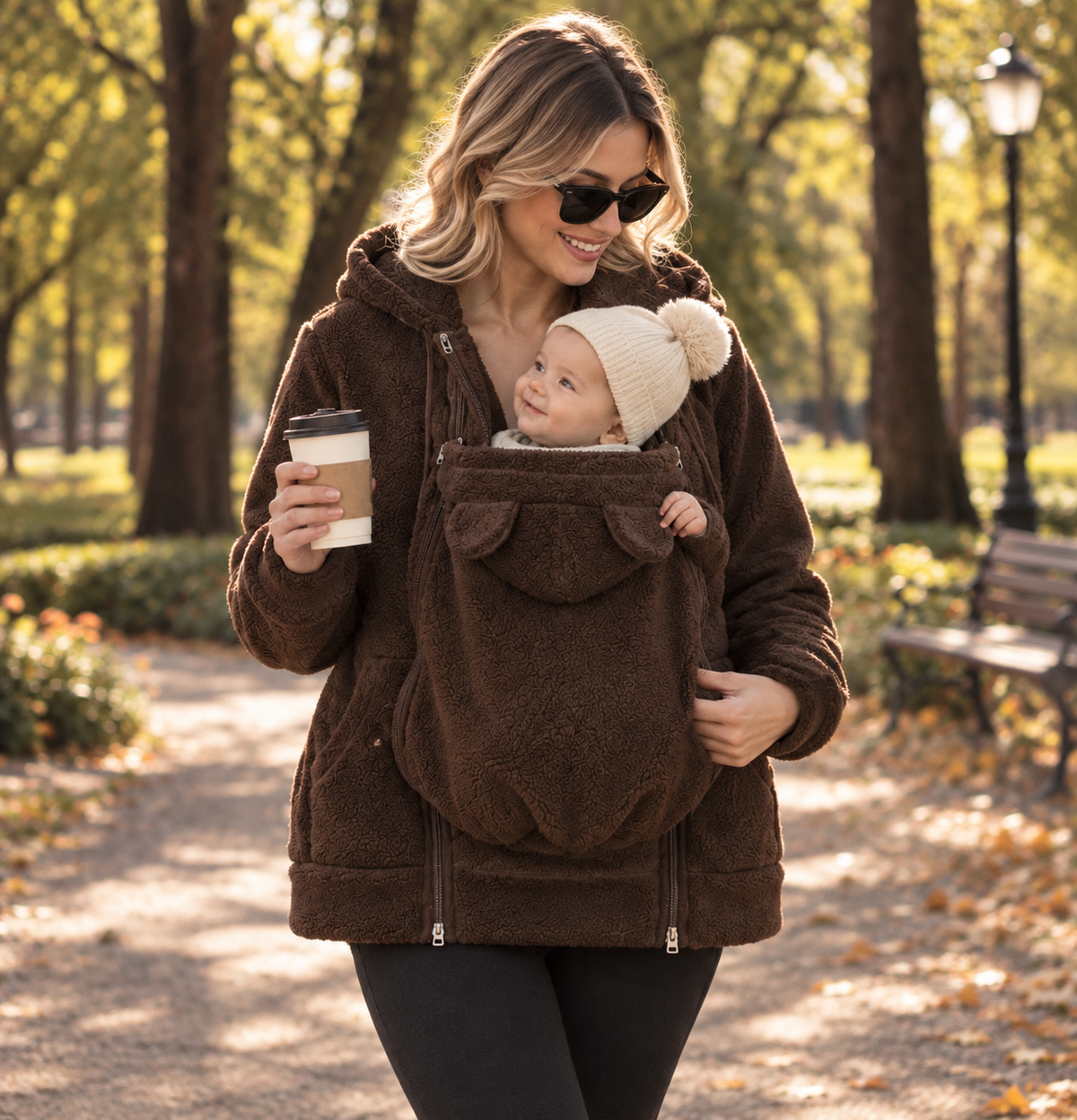 Der Belluvia Kokon – 2-in-1 Tragepulli aus Fleece