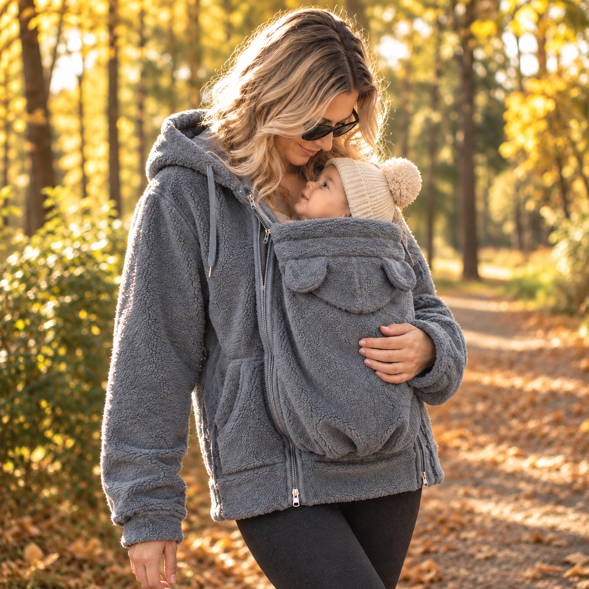 Der Belluvia Kokon – 2-in-1 Tragepulli aus Fleece