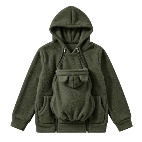 Der Belluvia Kokon – 2-in-1 Tragepulli aus Fleece